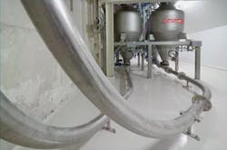 Figure 2. System avoids losses of conveying gas and product. Source: Gericke. Figure 2. System avoids losses of conveying gas and product. Source: Gericke.