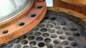 exposed heat exchanger tubes