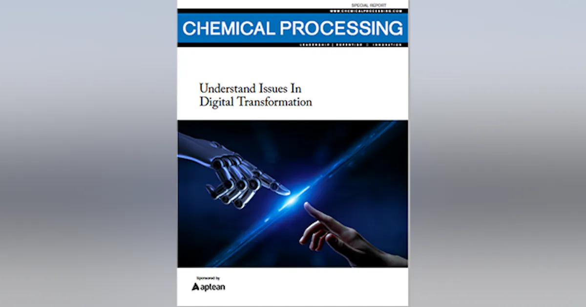 Database Digitalization Chemical Process Decoding The Digital Transformation Disconnect | Chemical Proccessing ...