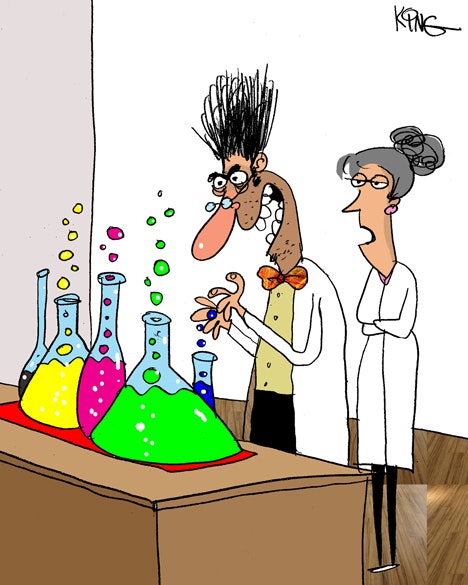 chemistry cartoons and caricatures