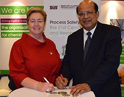 Trish-Kerin-and-Sam-Mannan-signing-the-Process-Safety-for-the-21st-Century Trish-Kerin-and-Sam-Mannan-signing-the-Process-Safety-for-the-21st-Century