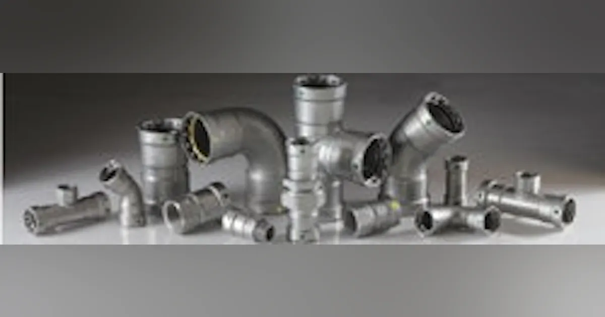 Fluid Handling Viega Provides MegaPress System For Black Iron Pipe