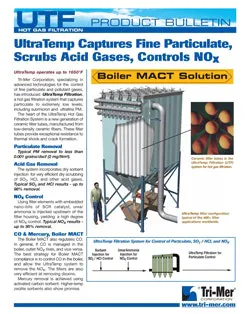 Trimerizer Reactor Filtration | | Product Bulletin Features TriMer s Filtration System ...
