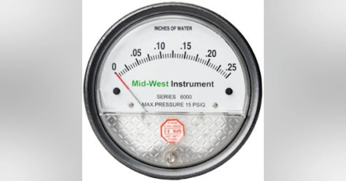 Midwest Instrument Gauges | Mid-West Introduces Differential Pressure Gauges | Chemical ...