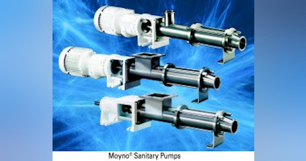 Fluid Handling Moyno Sanitary Pumps Offer Superior Performance