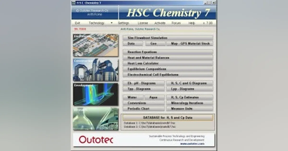 Design Simulation | HSC Chemistry 7.0 | Chemical Processing | Chemical ...