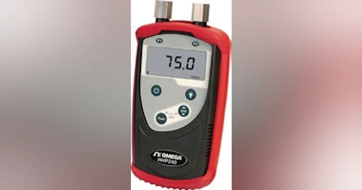 Manometer Omega Omega Introduces Handheld Digital Manometer | Chemical Processing ...