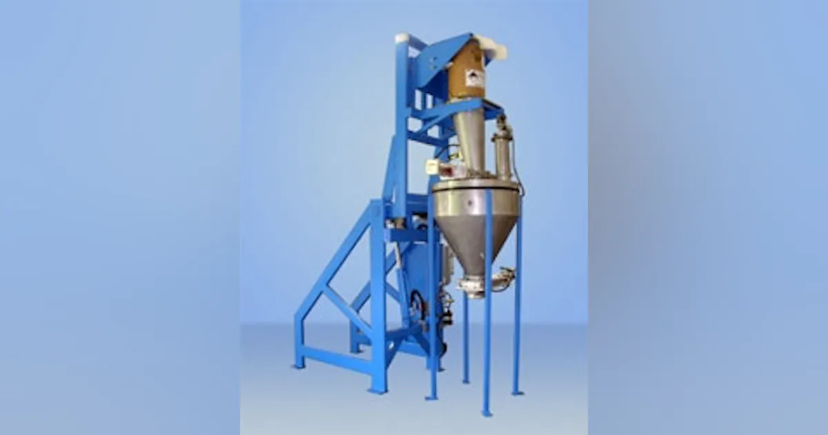 Transfer Hopper Material Handling | Material Transfer Showcases Drum System With Surge ...