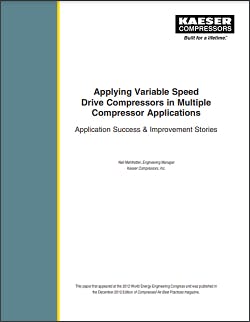 Cp 2022 Pca Kaeser Applying Variable Speed Drive Compressors In Multiple Compressor Applications