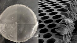 Figure 1. Penn State researchers will use different surface pattern geometries and sizes in their MCDI research. Figure 1. Penn State researchers will use different surface pattern geometries and sizes in their MCDI research.