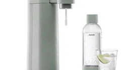 Sparkling water maker is produced with a bio-composite consisting of close to 100% renewable materials.
