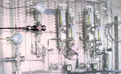 Figure 3. The Endress+Hauser Raman Rxn analyzer system, including the Rxn-30 probe pictured above, provides online chemical measurements of gases in near real time.
