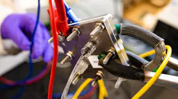 Figure 1. An experimental reactor at Rice University employs a ruthenium-based anode to split water into hydrogen and oxygen without the need for expensive iridium.