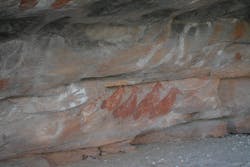 The Kimberley features ancient rock art believed to be between 3,000 and 5,000 years old.