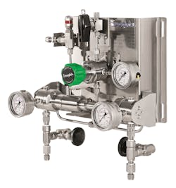 Figure 3. Newer gas panels are frequently designed in modules, allowing technicians to repair and replace parts of the panel without taking the entire system offline. Figure 3. Newer gas panels are frequently designed in modules, allowing technicians to repair and replace parts of the panel without taking the entire system offline.