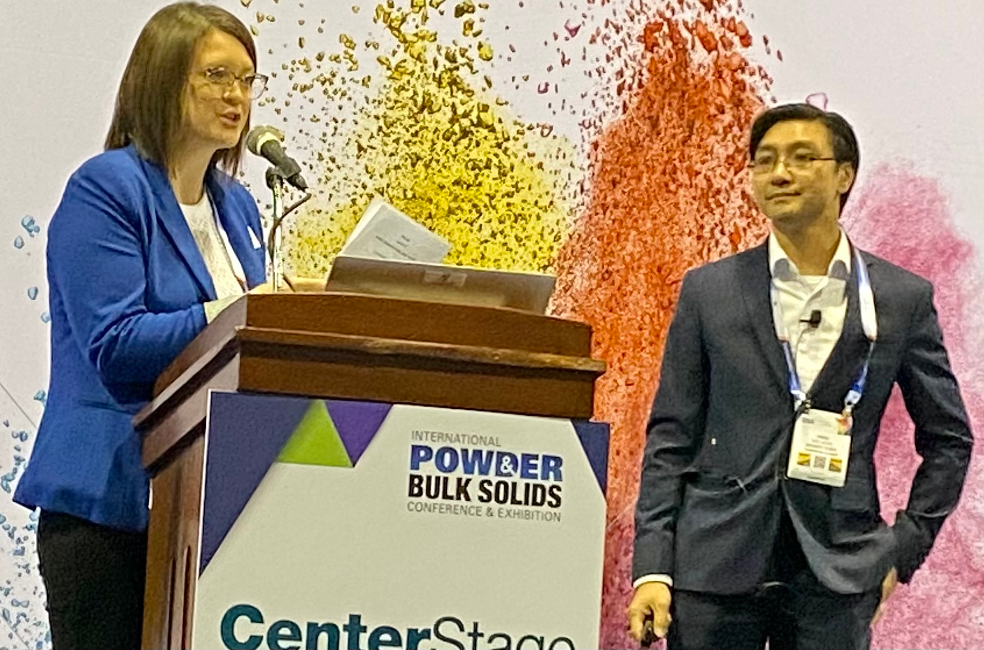 Gregory See Hoye, market manager for Dedert, gets ready to speak about the need for partnerships among process solutions providers, ingredient producers and other key players in the supply chain to deliver on new market demands, including lithium battery powders.