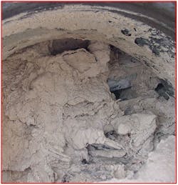 Figure 2: Fouled grid packing Figure 2: Fouled grid packing