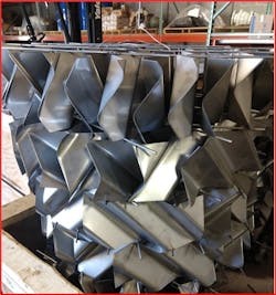 Figure 5: New grid packing at installation Figure 5: New grid packing at installation