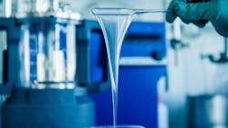 Figure 1. A new silicone synthesis route could reduce cyclic oligosolixane impurities generated during industrial manufacturing. Figure 1. A new silicone synthesis route could reduce cyclic oligosolixane impurities generated during industrial manufacturing.