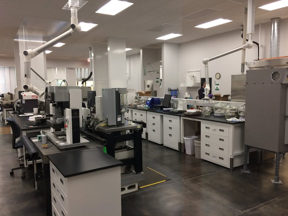 The lab at AkzoNobel&apos;s Packaging and Metals R&amp;D center in Strongsville, Ohio.