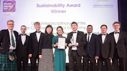Loughborough University's Department of Chemical Engineering Clinch IChemE Sustainability Award Loughborough University's Department of Chemical Engineering Clinch IChemE Sustainability Award