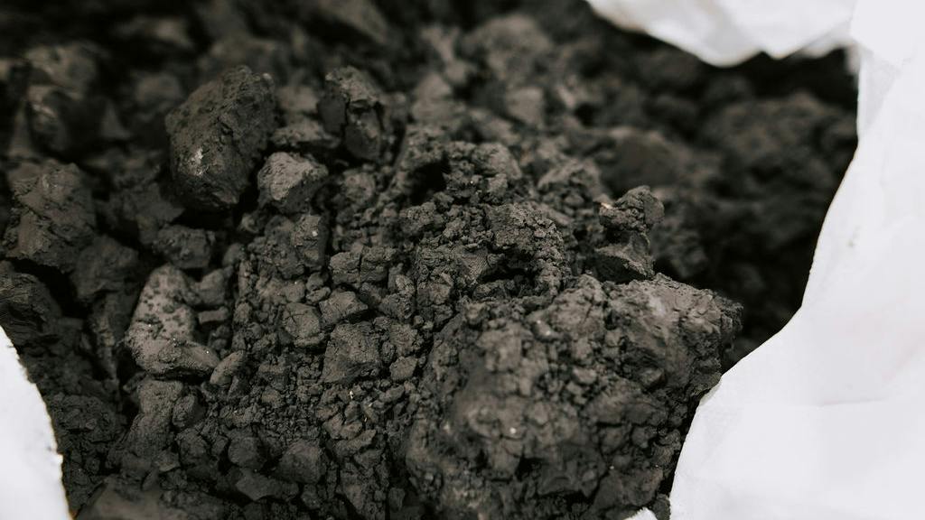 Black mass material ready for processing at Electra Battery Materials Corp.'s refinery.