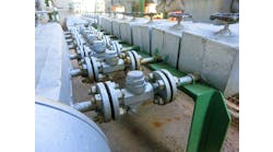 Row of steam traps Row of steam traps