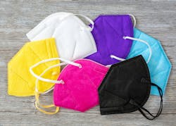 Colorful array of face masks Colorful array of face masks