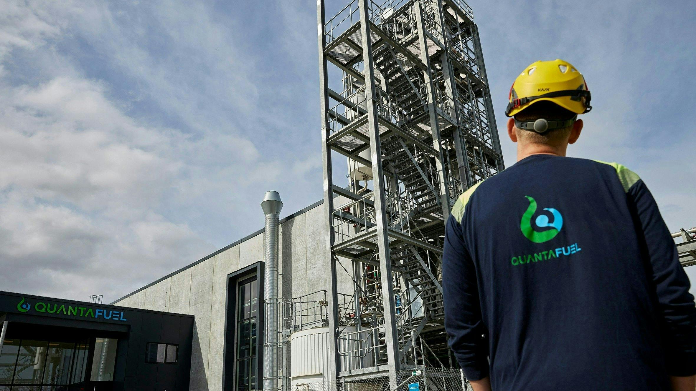 Quantafuel's plastics-to-liquids plant in Skive, Denmark. The plant has the capacity to produce 20,000 metric tons of plastics waste per year.