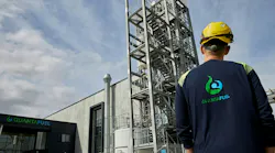 Quantafuel's plastics-to-liquids plant in Skive, Denmark. The plant has the capacity to produce 20,000 metric tons of plastics waste per year.