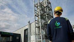 Quantafuel's plastics-to-liquids plant in Skive, Denmark. The plant has the capacity to produce 20,000 metric tons of plastics waste per year. Quantafuel's plastics-to-liquids plant in Skive, Denmark. The plant has the capacity to produce 20,000 metric tons of plastics waste per year.