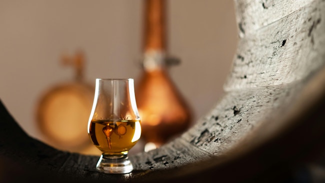 Whiskey distillery