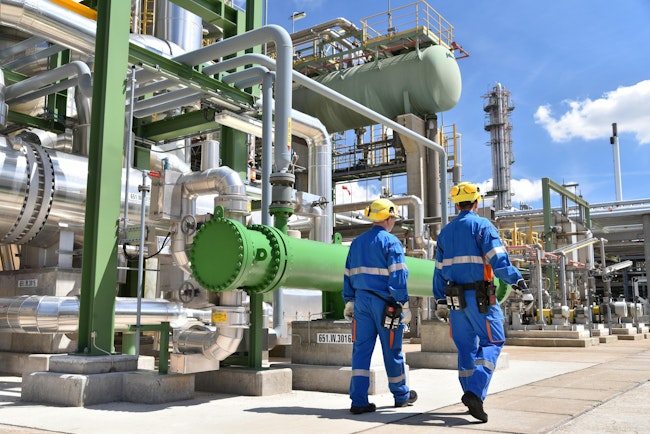 chemical industry plant workers