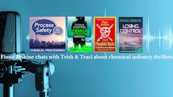 Author and engineer Fiona Erskine chats with Trish and Traci Author and engineer Fiona Erskine chats with Trish and Traci