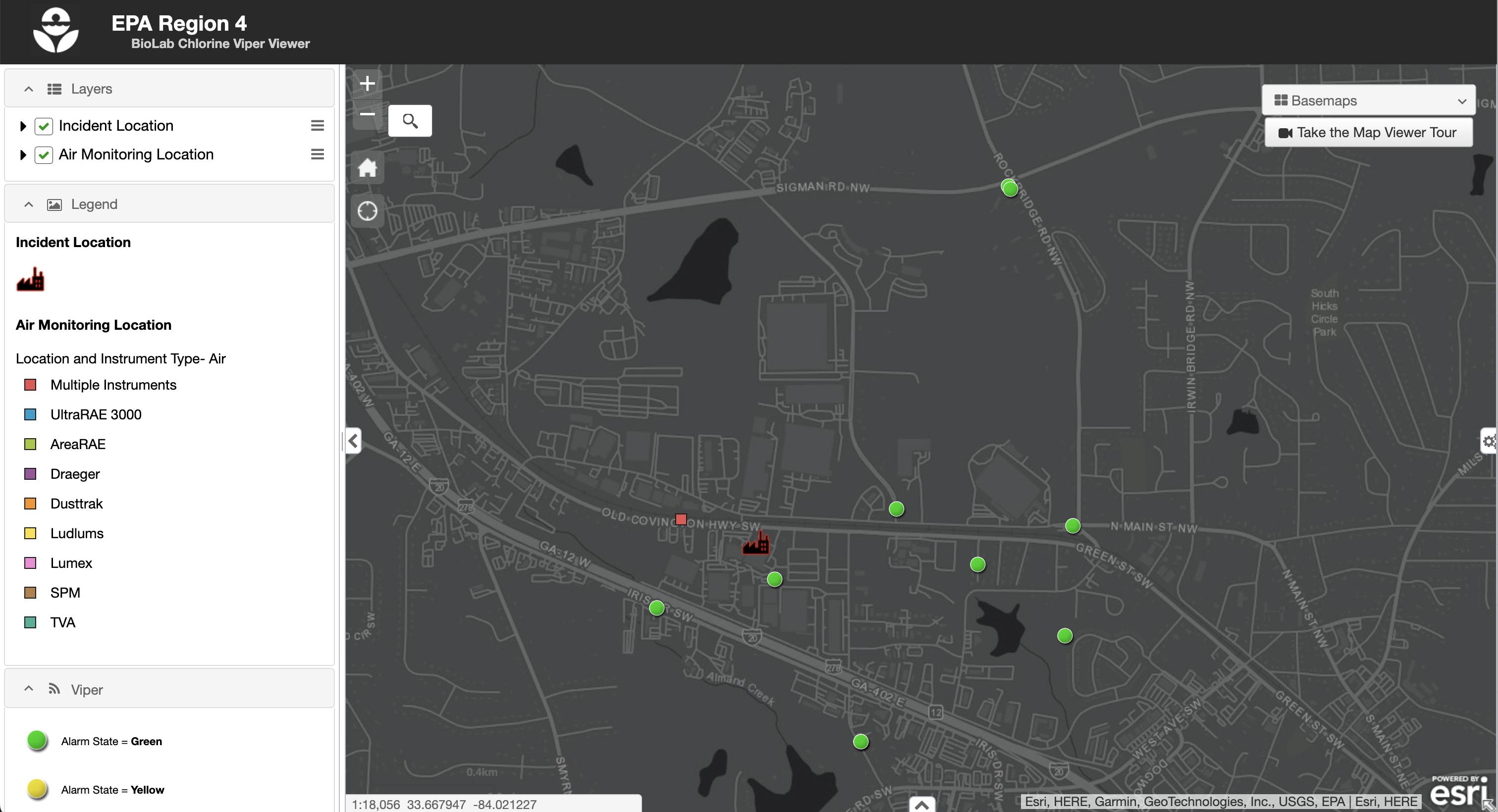 EPA air monitoring tool