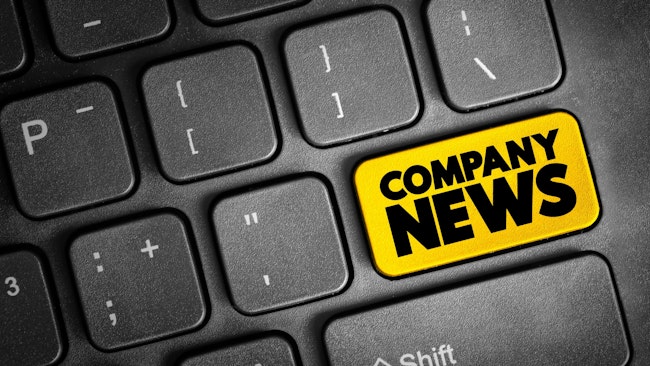 Keyboard with a Yellow Enter Key labeled as Company News