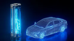 Battery renewable energy innovation EV lithium 3d illustration