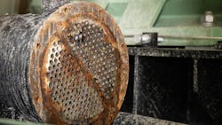 Condenser tube fouling with the limestone slag Condenser tube fouling with the limestone slag