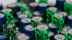 Battery renewable energy innovation EV lithium 3d illustration