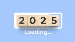 wooden blocks displaying 2025 with the the text 'Loading....' on a blue background wooden blocks displaying 2025 with the the text 'Loading....' on a blue background