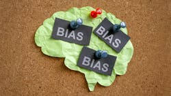 Paper brain and tacks with word bias. Paper brain and tacks with word bias.