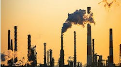 Working oil refinery. Working oil refinery.