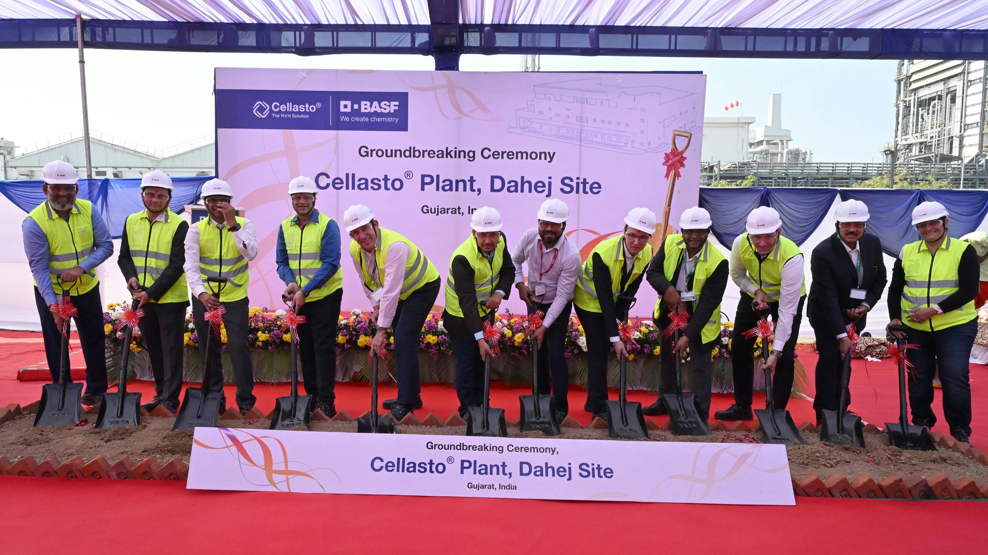 Cellasto Plant groundbreaking, Dehej India