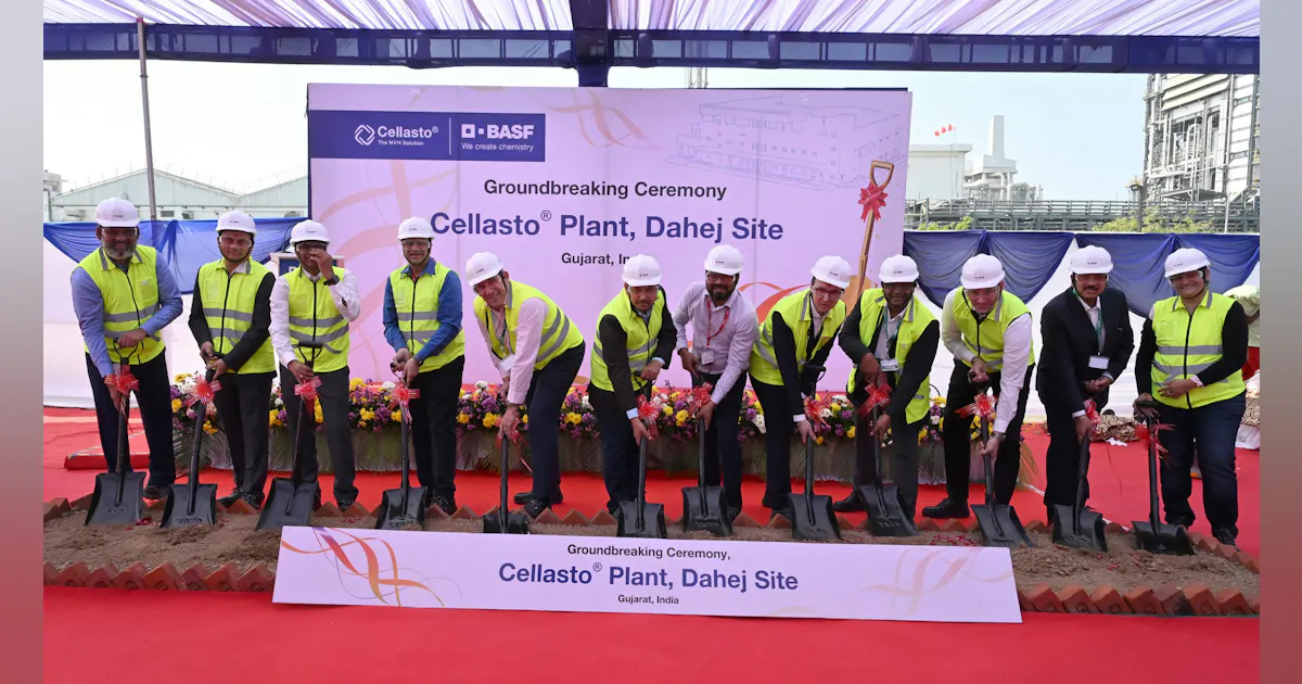 Cellasto Spring BASF India Breaks Ground on New Cellasto Plant | Chemical Processing