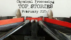 typewriter displaying CP Top Stories February 2025