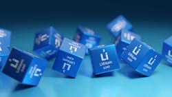 3D blocks labeled with periodic table element Lithium 3D blocks labeled with periodic table element Lithium