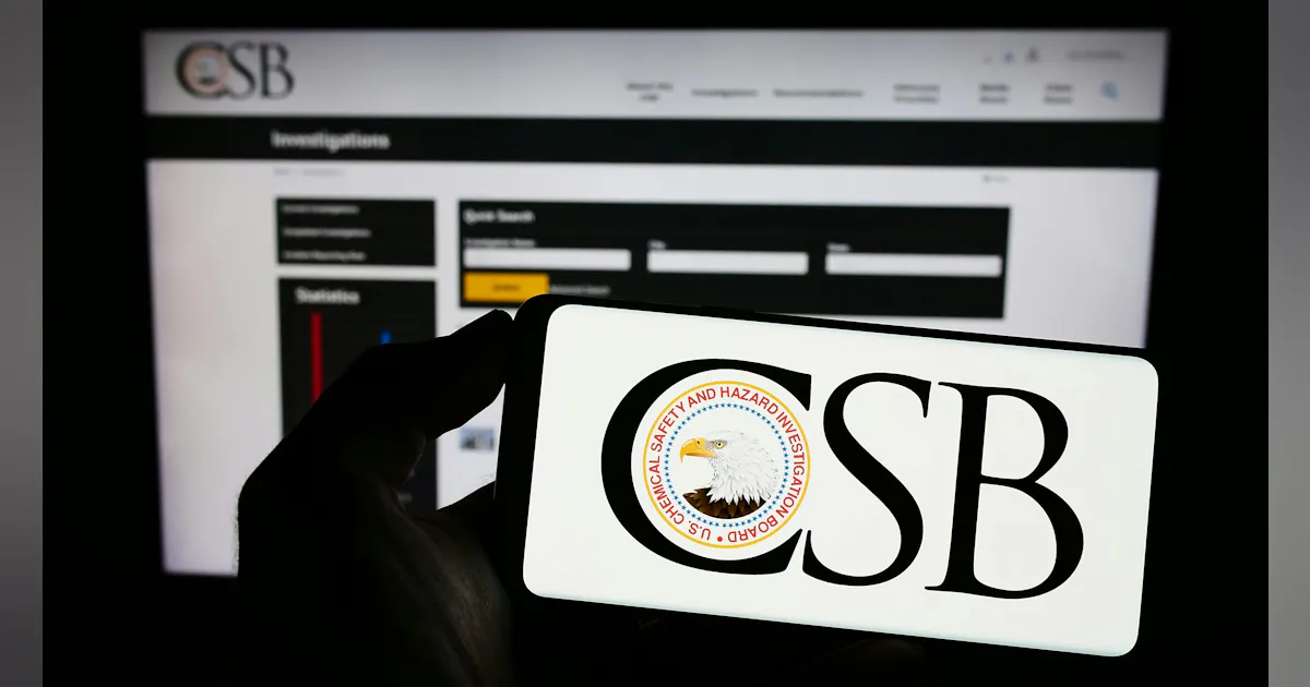 Csb Format CSB Issues Latest Reports Highlighting Safety Issues | Chemical Processing