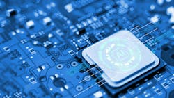 Concept of Technology AI (Artificial intelligence), AI chip IC on board, PCB board, CPU Concept of Technology AI (Artificial intelligence), AI chip IC on board, PCB board, CPU