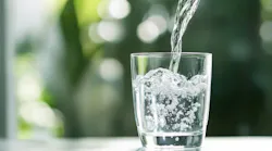 potable clean drinking water in a glass cup