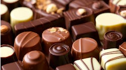 Assorted Gourmet Chocolates Close-Up Assorted Gourmet Chocolates Close-Up